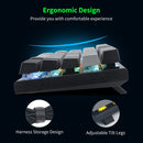 E-Yooso Z-11 Tri-Mode RGB 63 Keys Hot Swappable Mechanical Keyboard Grey/Black