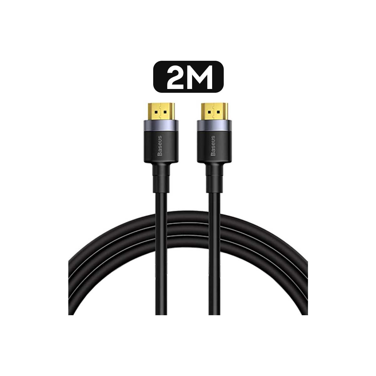 Baseus Cafule 4K HDMI Male To 4K HDMI Male Adapter Cable (1m, 2m, 3m, 5m) (Black) (CADKLF-E01, CADKLF-F01, CADKLF-G01, CADKLF-H01)