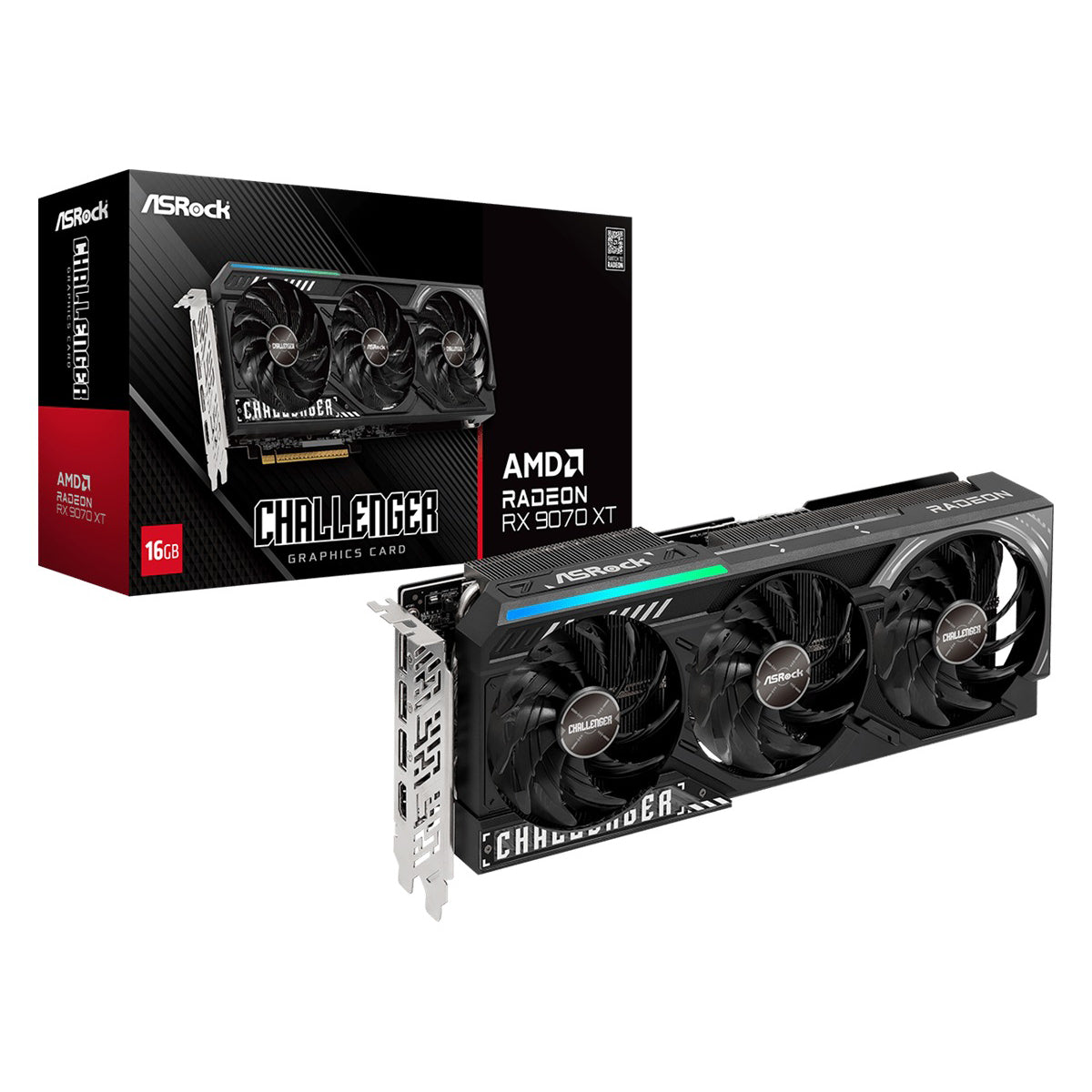 ASRock AMD Radeon RX 9070 XT Challenger 16GB GDDR6 Graphics Card