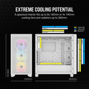 Corsair 3000D RGB Airflow Tempered Glass Mid-Tower ATX PC Case (White)
