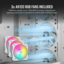 Corsair 3000D RGB Airflow Tempered Glass Mid-Tower ATX PC Case (White)