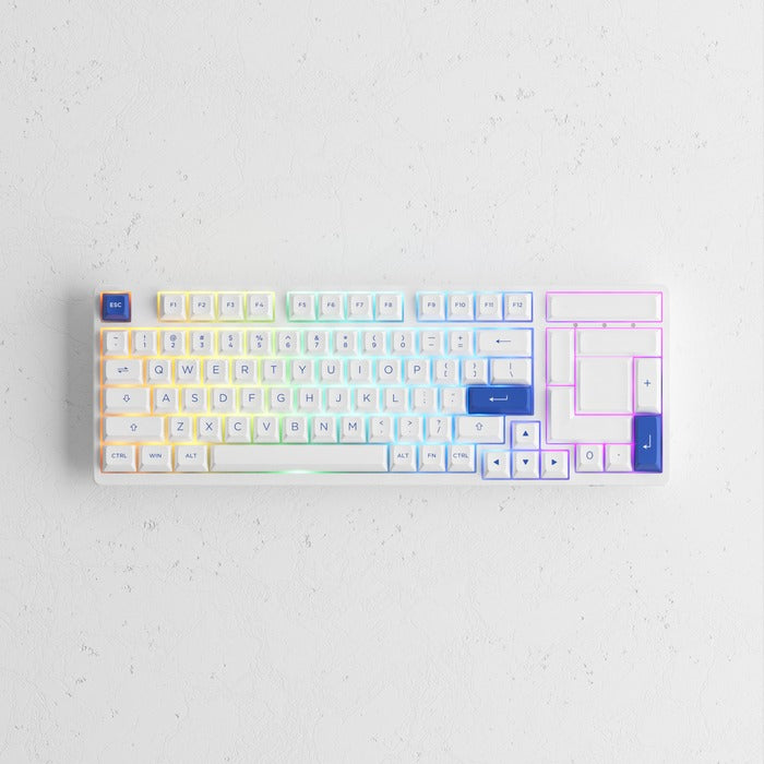 Akko Blue & White 3098N Multi-Modes RGB Mechanical Keyboard