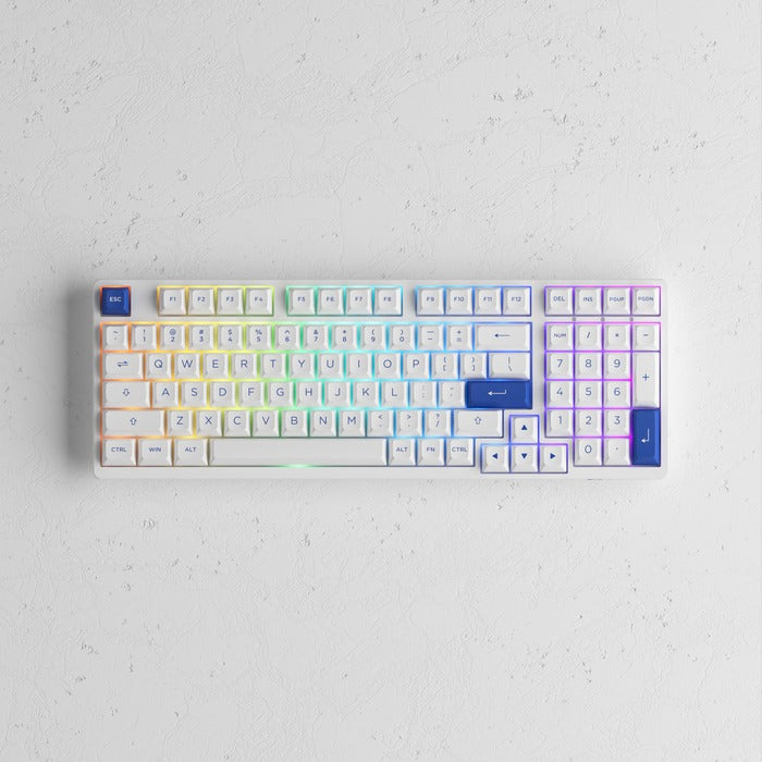 Akko Blue & White 3098N Multi-Modes RGB Mechanical Keyboard