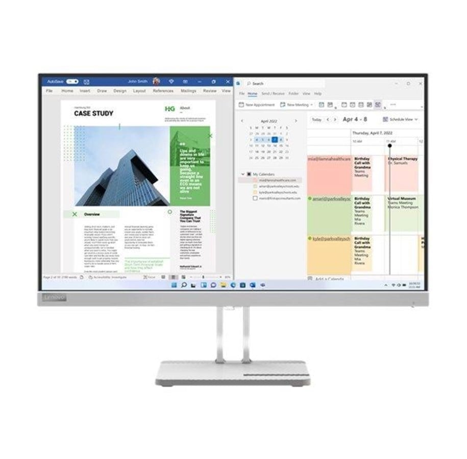 Lenovo L25E-40 67ADKAC4PH 24.5" FHD 75Hz VA Flat Panel LCD Monitor (Cloud Grey)