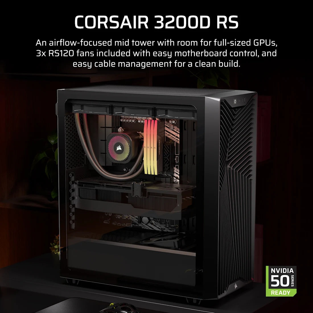 Corsair 3200D RS Mid-Tower ATX PC Case | DataBlitz