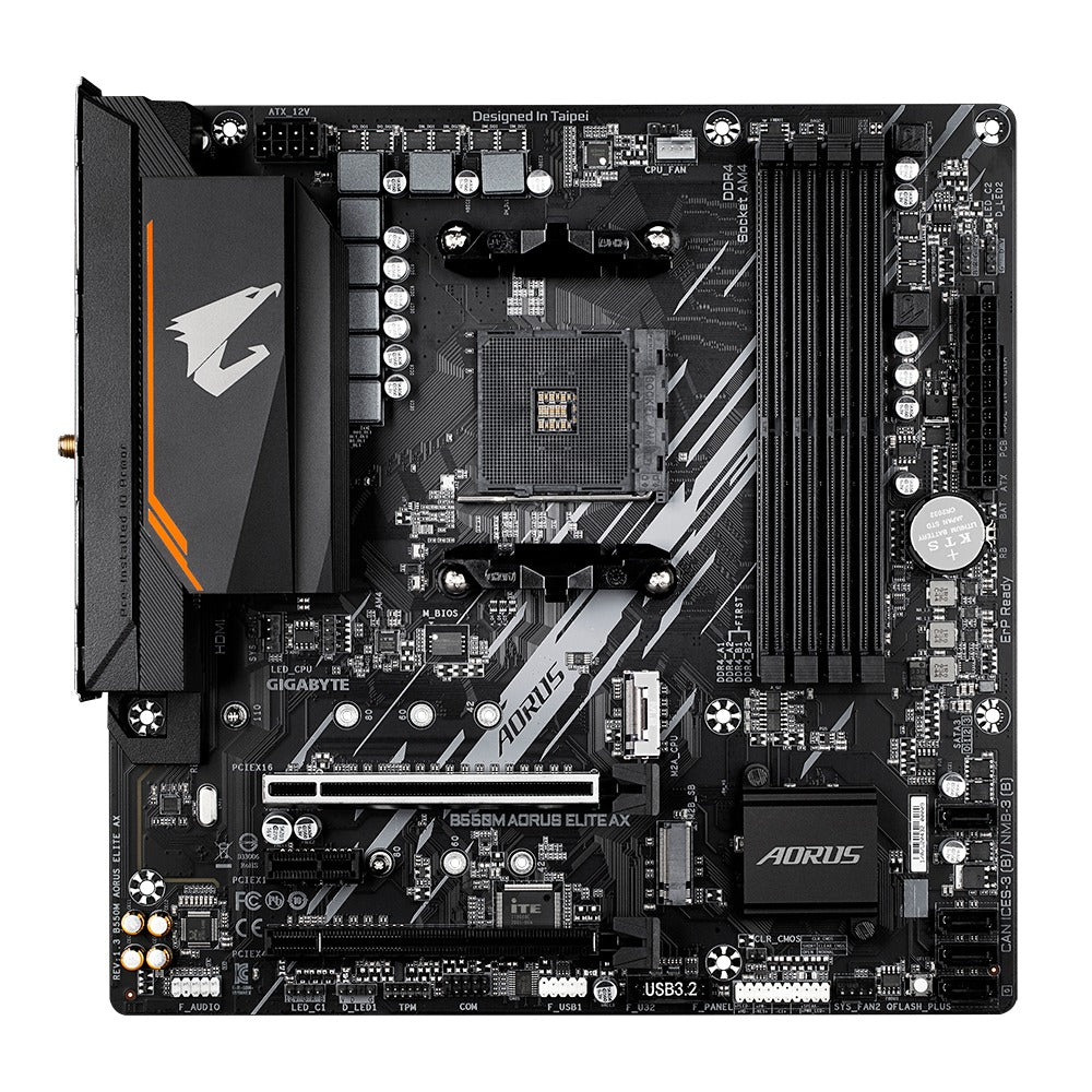 Gigabyte B550M Aorus Elite AX AMD AM4 Micro-ATX Gaming Motherboard