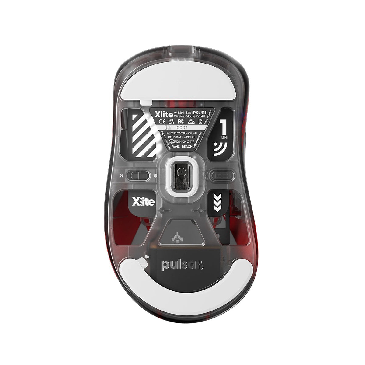 Pulsar Xlite V4 T1 Edition Ultralight Weight eSports Gaming Mouse Size 1