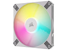 Corsair iCUE AF120 RGB Slim 120MM PWM Fluid Dynamic Bearing Fan With Lightning Node Core (White)
