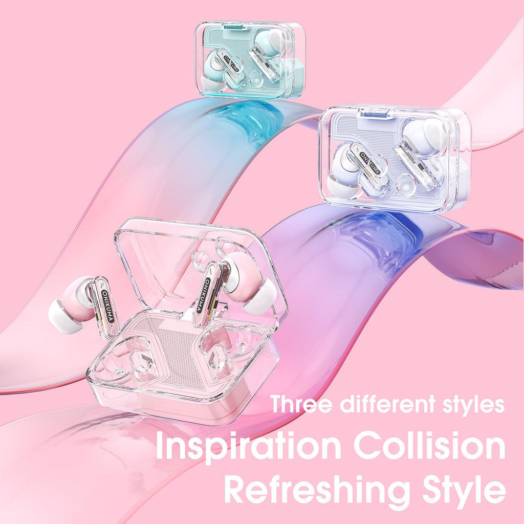 Onikuma T5 Trend Wireless Earphones With Hi-Fi Sound Quality & Noise Reduction