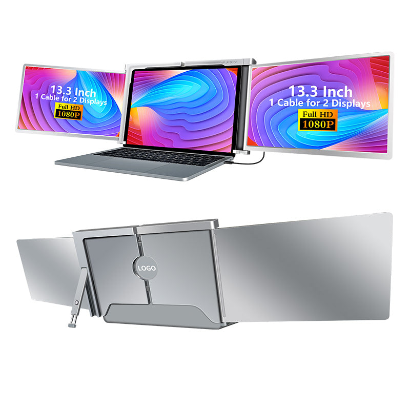 S300 13.3" FHD (1920x1080) IPS Portable Dual Screen Monitor for Notebook Laptop + Sleeve