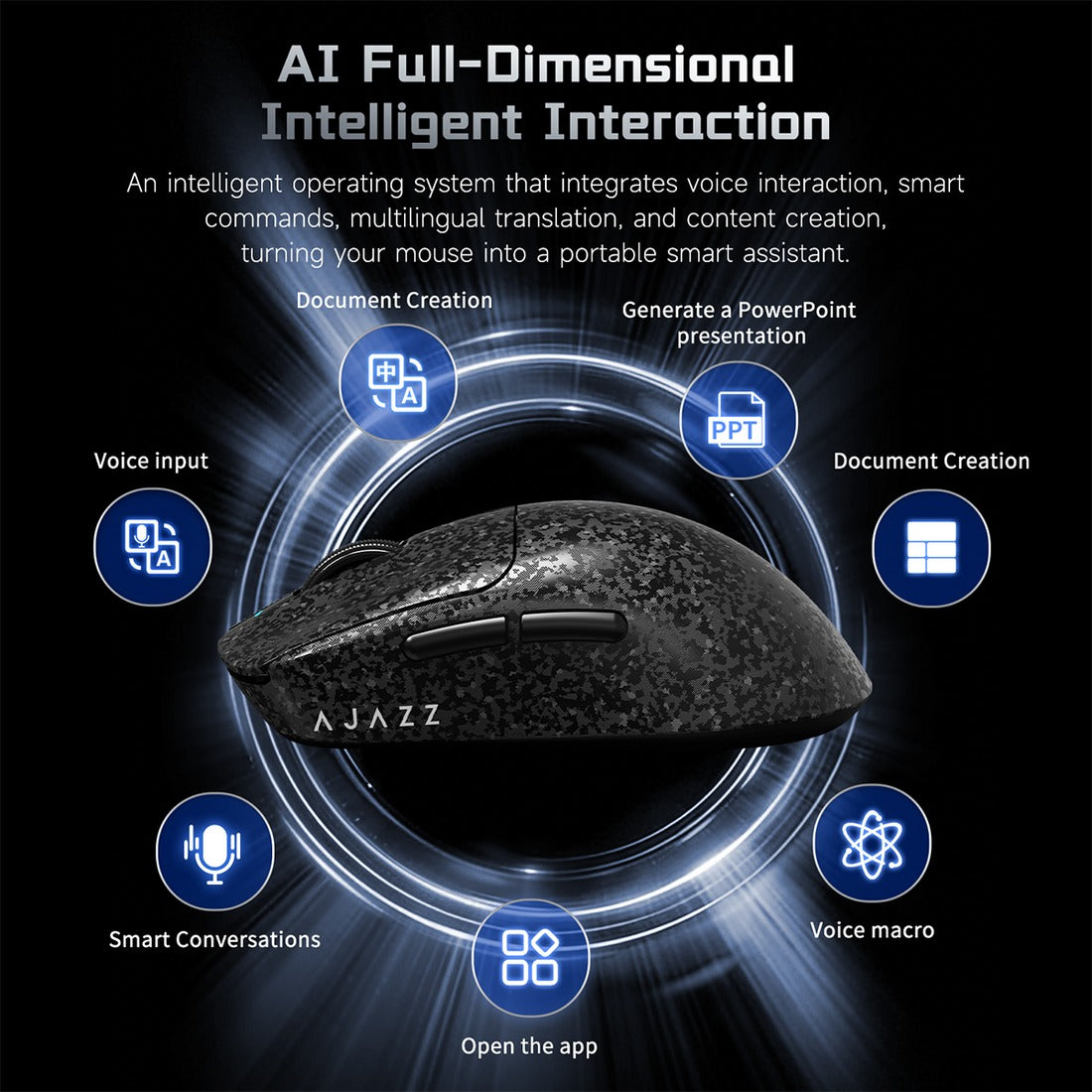 Nacodex x Ajazz AJ199 AI Carbon Fiber Composite Tri-Mode Mouse | DataBlitz