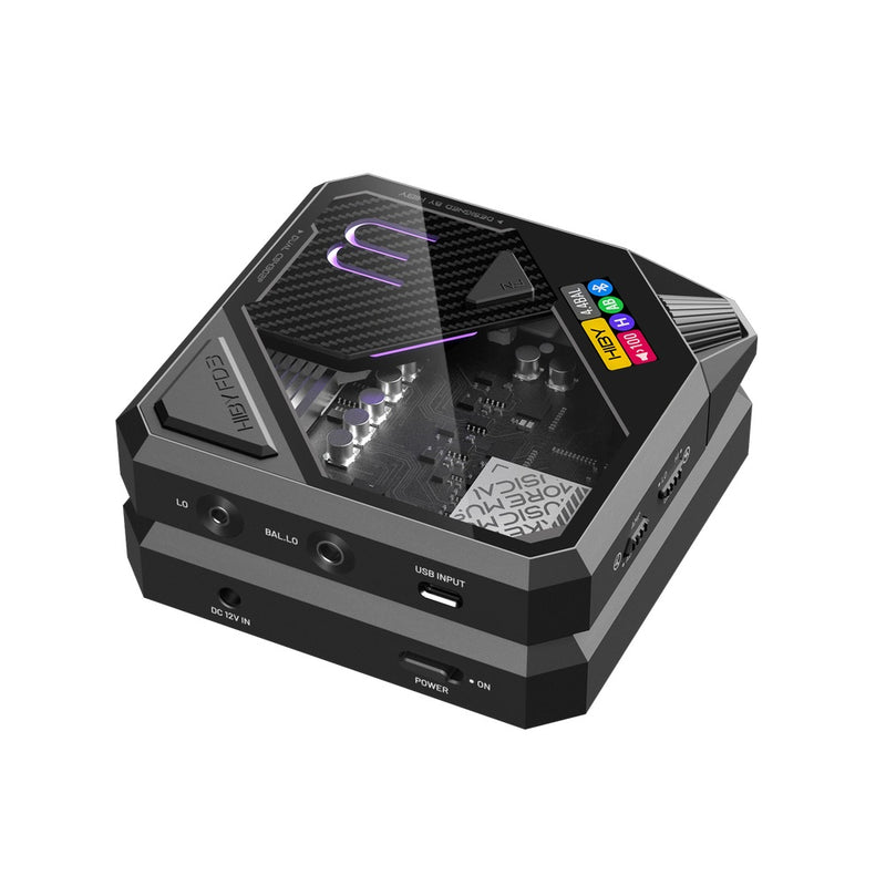 HiBy FD3 II All-purpose Desktop DAC + Headphone Amplifier with AC Adapter (Black)