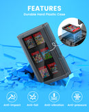 Transnovo 24-in-1 Game Card Storage Case for Nintendo Switch 2 (Transparent Black) (NS2-CC01)