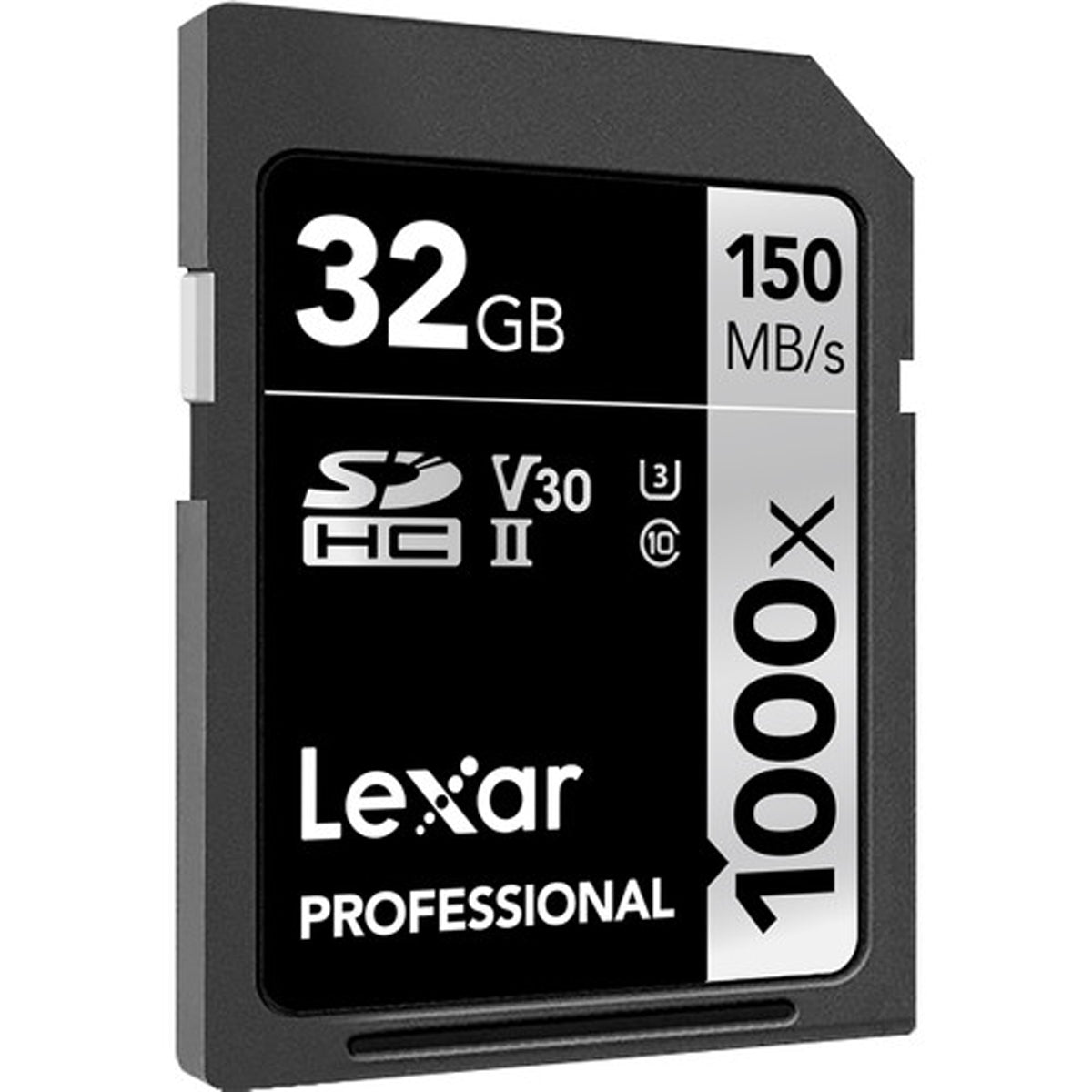 Lexar Professional 1000x SDXC UHS-II C10 U3 V30 150MB/s Read Card (32GB, 128GB)