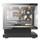DarkFlash Floatron F1 Art Ultra TG Panel M-ATX PC Case (Black)
