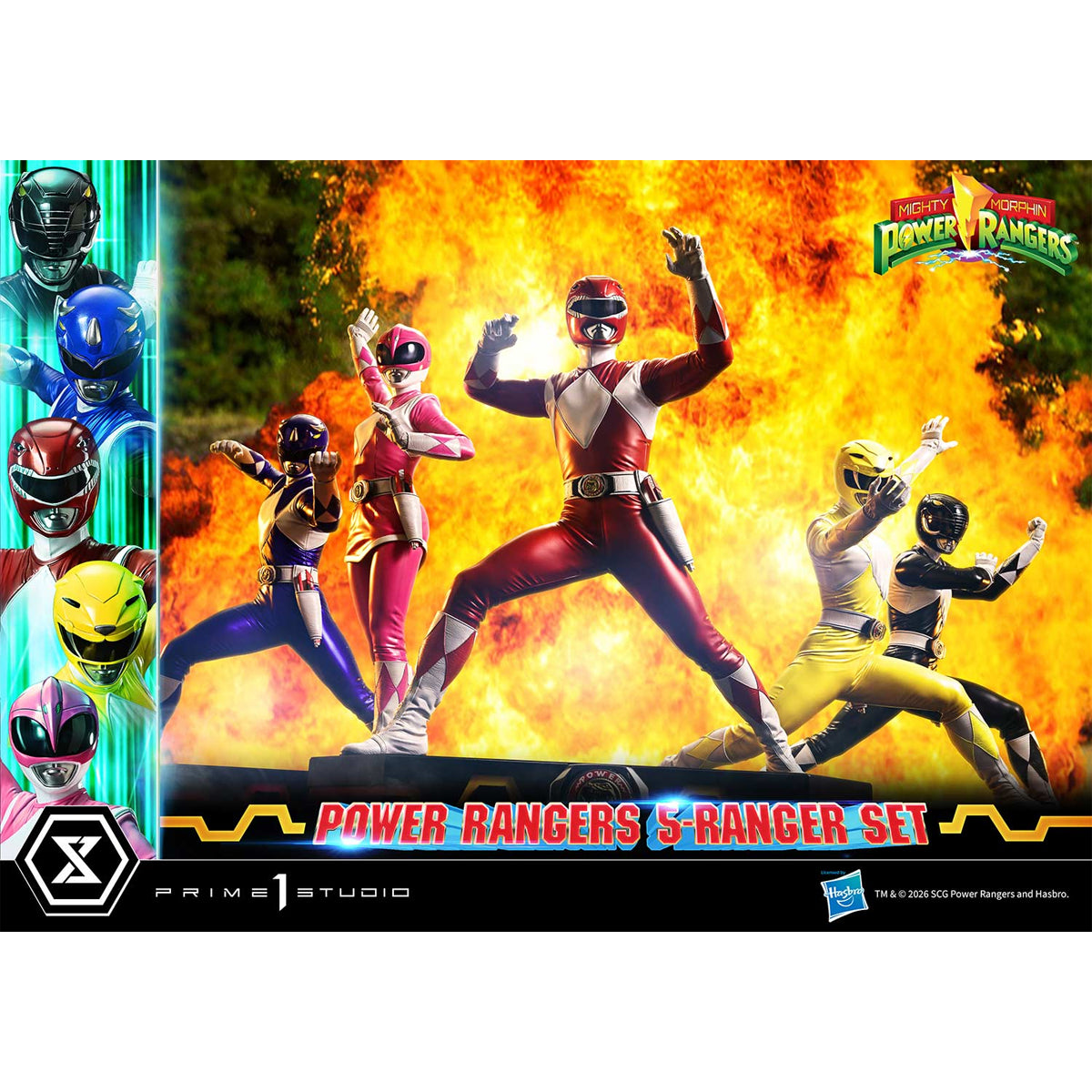 Premium Masterline Mighty Morphin Power Rangers: Power Rangers 5-Ranger Set