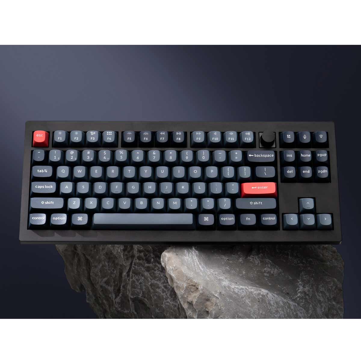 Keychron V3 Max QMK/VIA Fully Assembled with Knob RGB Backlit Hot-Swappable TKL Wireless