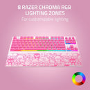 Razer Ornata V3 Tenkeyless Compact Low Profile Gaming Keyboard Hello Kitty and Friends Ed. (Pink)