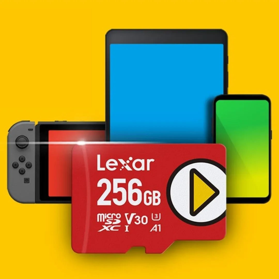Lexar PLAY 256GB microSDXC UHS-I C10 U3 V30 A1 160MB/s Read Memory Card (LMSPLAY256G-BNNNG)