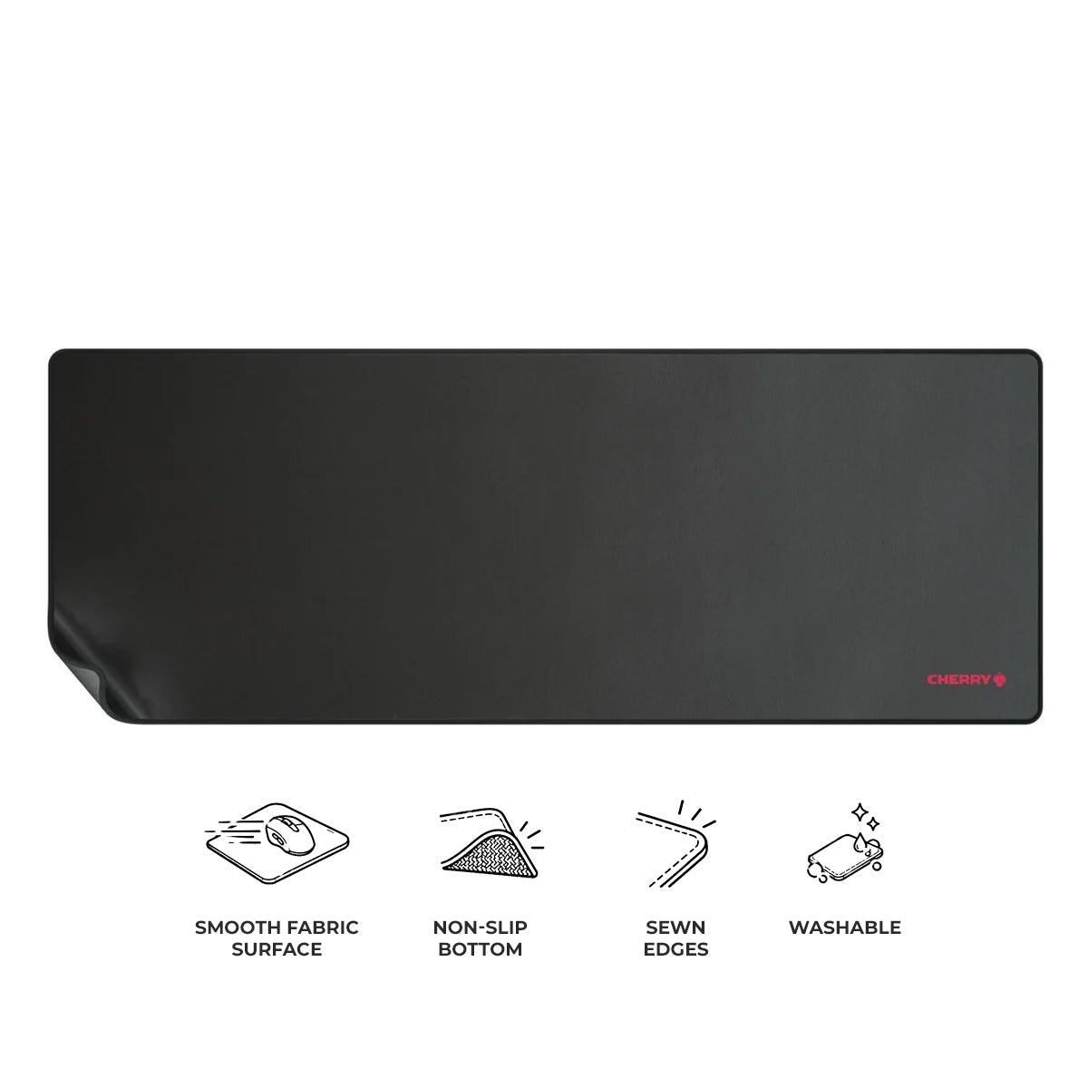 Cherry MP 2000 Premium Mouse Pad XXL (Black) (350x800x5mm) (JA-0510)
