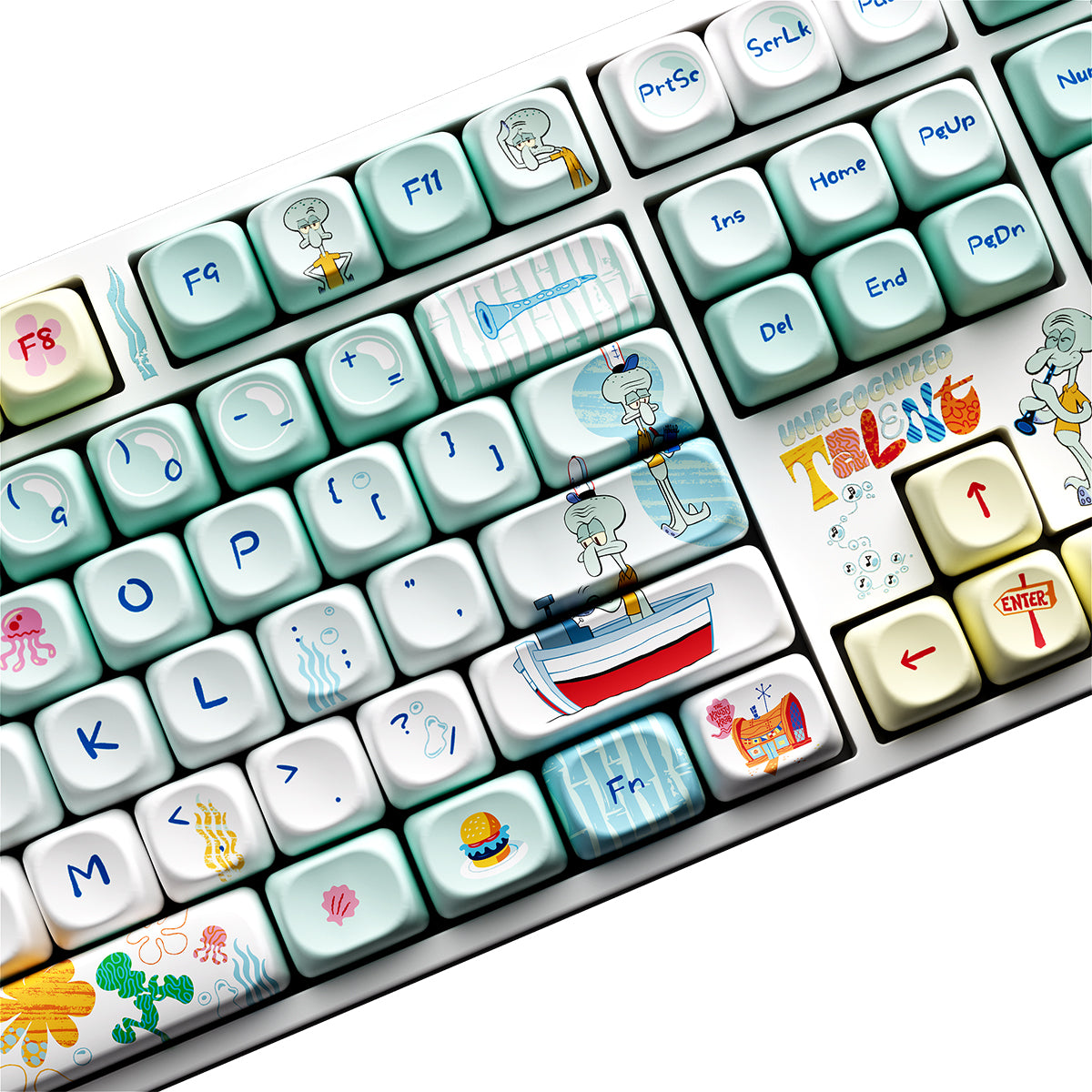 Akko Squidward Tentacles 5108 V5 Multi-Mode RGB Mechanical Keyboard (Akko V3 Piano Pro)