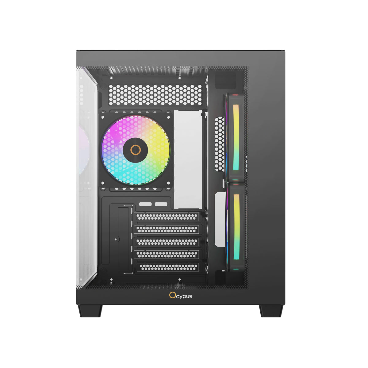 Ocypus Gamma C54 Mini-Tower Panoramic PC Case with ARGB Fans