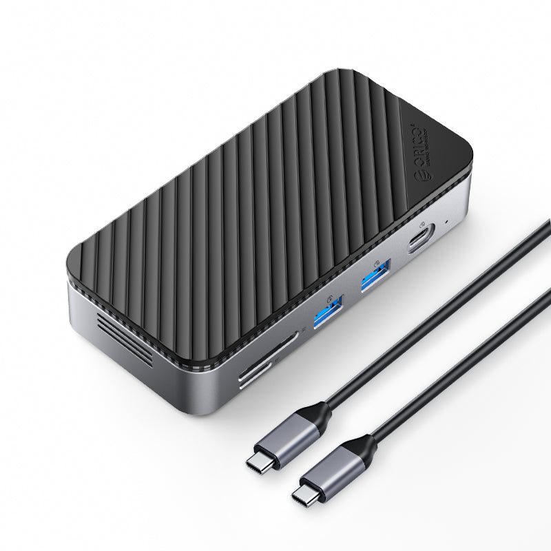 Orico M2P7 9-Port Docking Station with M.2 NVMe SSD Enclosure (Black)