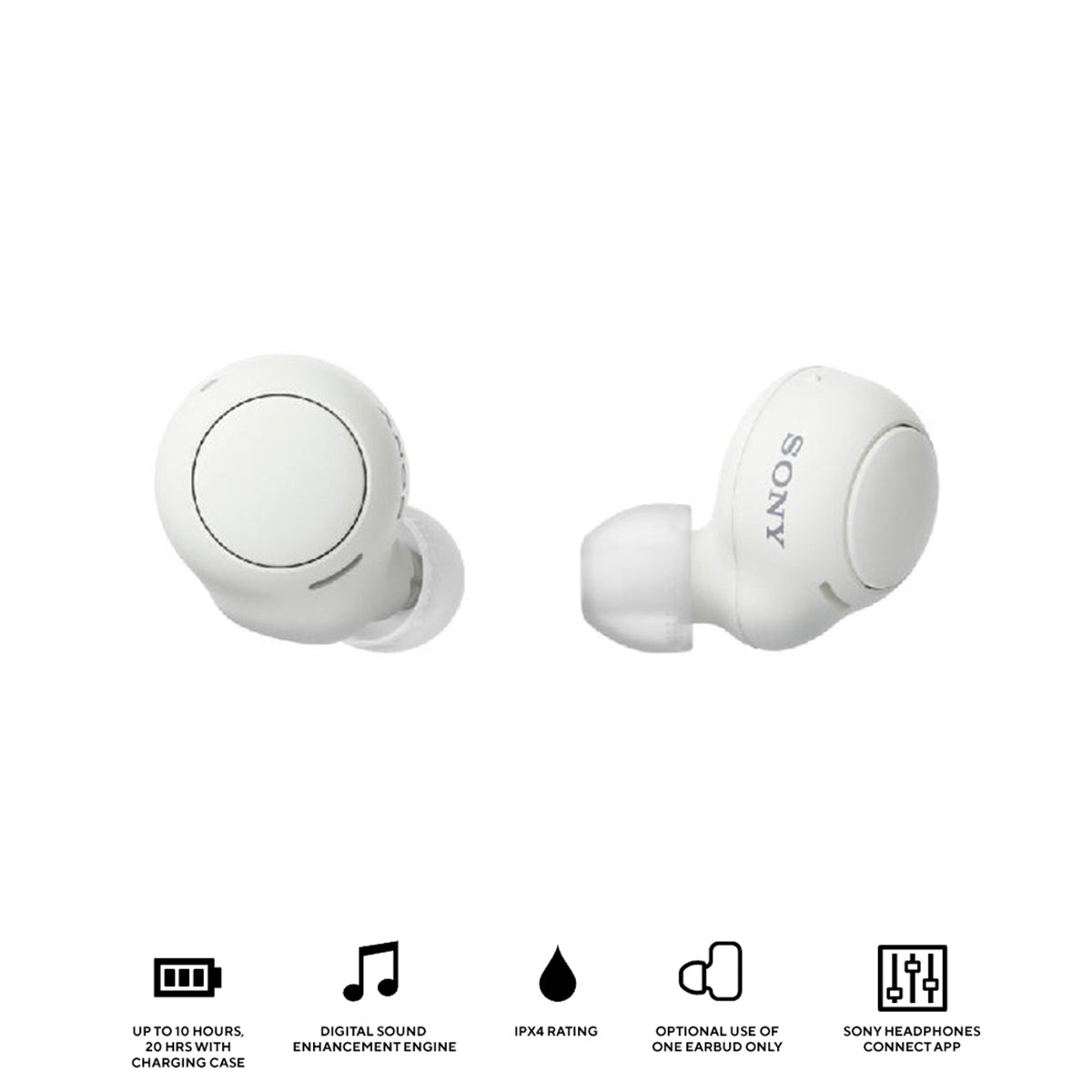 Sony WF-C500 Truly Wireless Headphones (White)