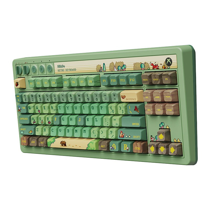 8Bitdo Retro 87 Mechanical Keyboard (Forest) (85HD)