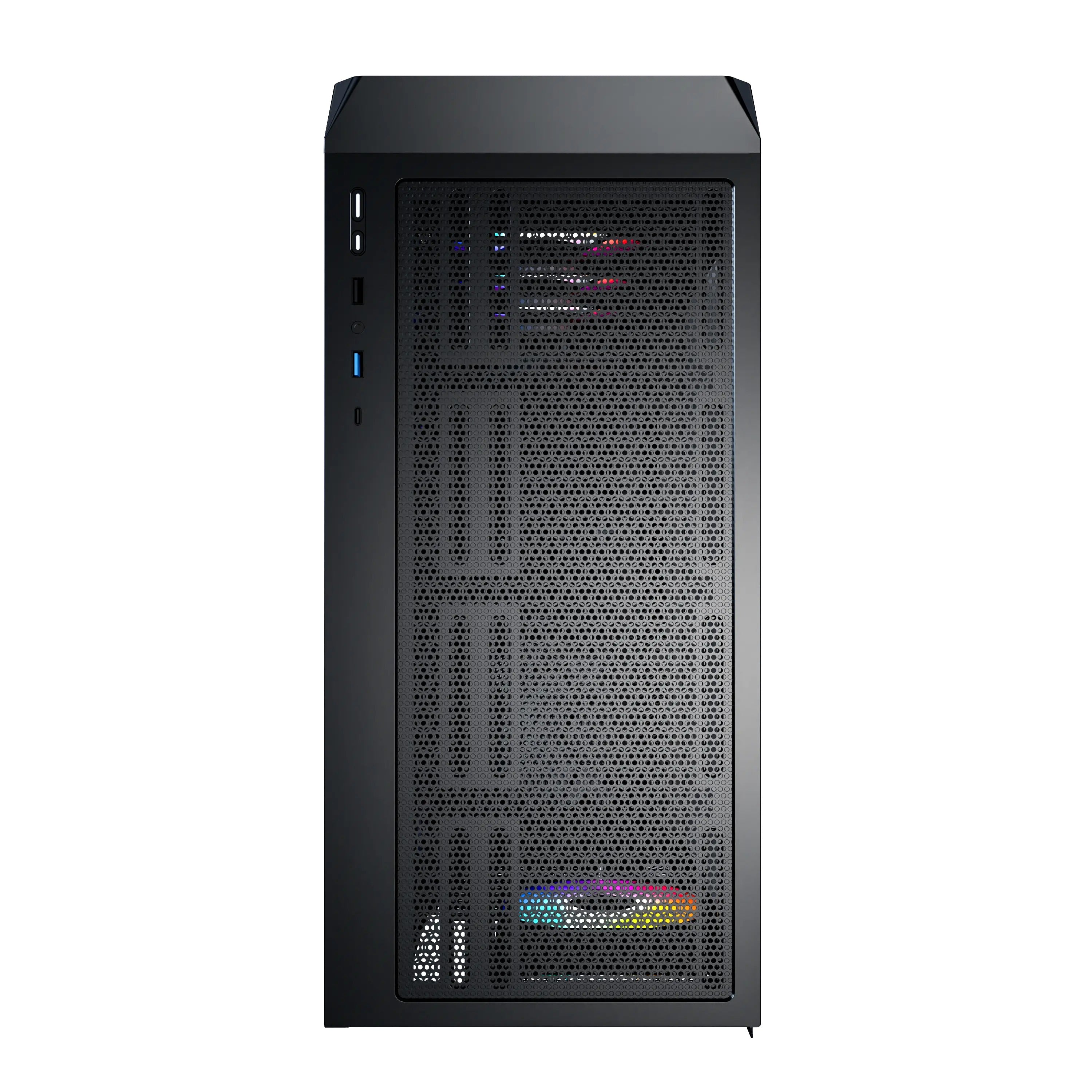 Montech X5 ATX Mid-Tower Carbon Fiber Print TG Side Panel & Mesh Front PC Case | DataBlitz