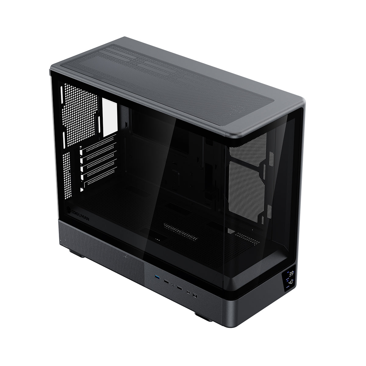 Coolman Astral M-ATX PC Case with Digital Screen Display