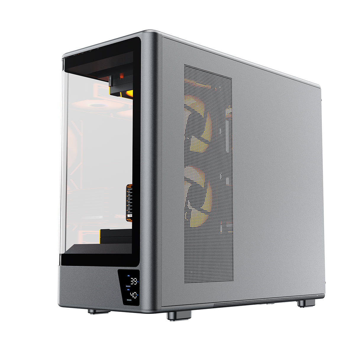 Coolman Astral M-ATX PC Case with Digital Screen Display
