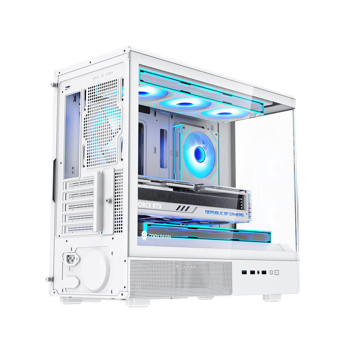 Coolman Astral M-ATX PC Case with Digital Screen Display