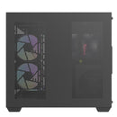 Darkflash C285P Tempered Glass Side Panel Dual Chamber ATX PC Case (Black)