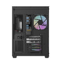 Darkflash C285P Tempered Glass Side Panel Dual Chamber ATX PC Case (Black)