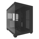 Darkflash C285P Tempered Glass Side Panel Dual Chamber ATX PC Case (Black)