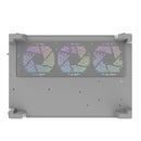 Darkflash C285P Tempered Glass Side Panel Dual Chamber ATX PC Case (White)