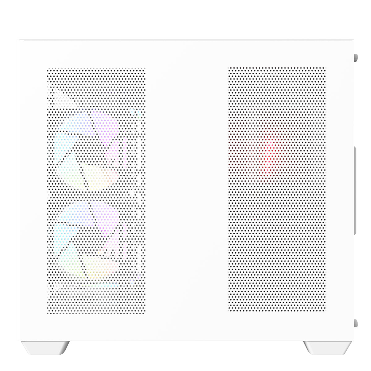 Darkflash C285P Tempered Glass Side Panel Dual Chamber ATX PC Case (White)