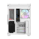 Darkflash C285P Tempered Glass Side Panel Dual Chamber ATX PC Case (White)