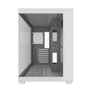 Darkflash C285P Tempered Glass Side Panel Dual Chamber ATX PC Case (White)