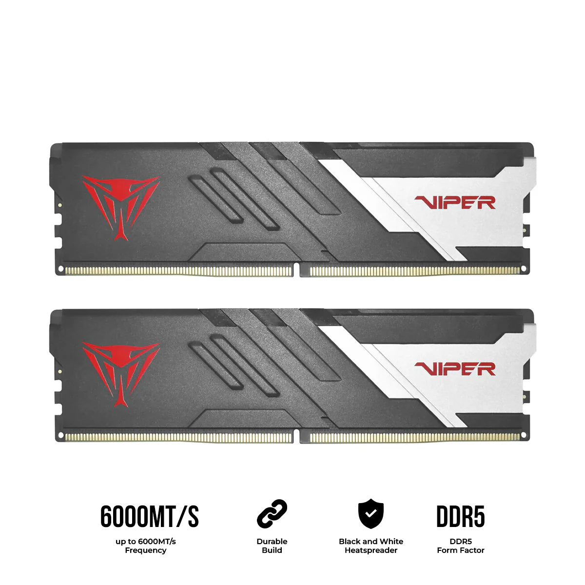 Patriot Viper Venom DDR5 16GB (2x8GB) 6000MT/s CL36 DIMM Memory (PVV516G600C36K)