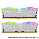 Teamgroup T-force Delta RGB ECO 32GB (2x16GB) DDR5 AMD EXPO 6400MHz CL32-39-39-84 1.35V Gaming Desktop Memory (Silver) (FF2D532G6400HC32ADC01)