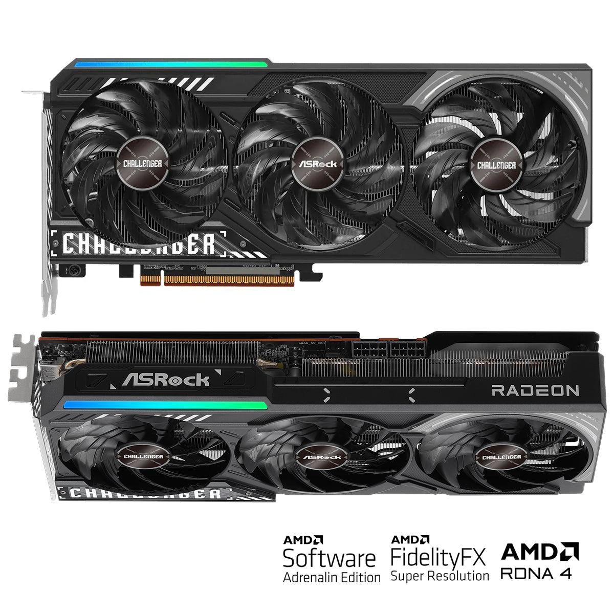 ASRock AMD Radeon RX 9070 Challenger 16GB Graphics Card