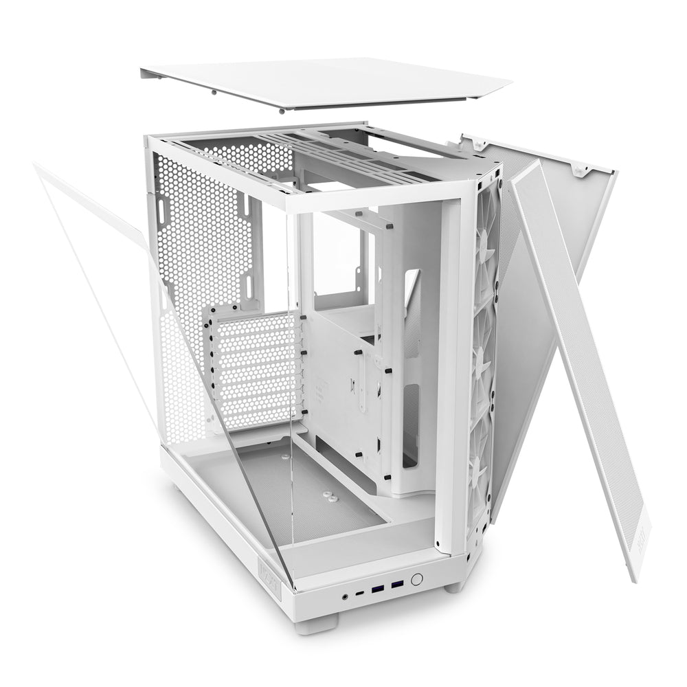 NZXT H6 Flow TG Compact Dual-Chamber ATX Mid-Tower Airflow Case