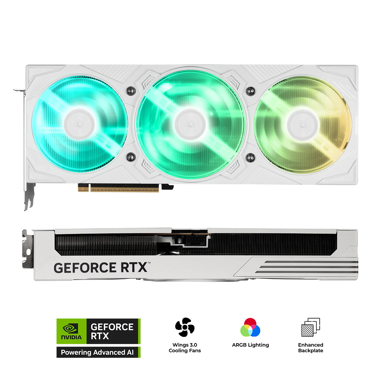 Galax GeForce RTX 5080 Ex Gamer 1-Click OC PCI-E 16GB GDDR7 Graphics Card (White) (58NZN6MDBZWH)