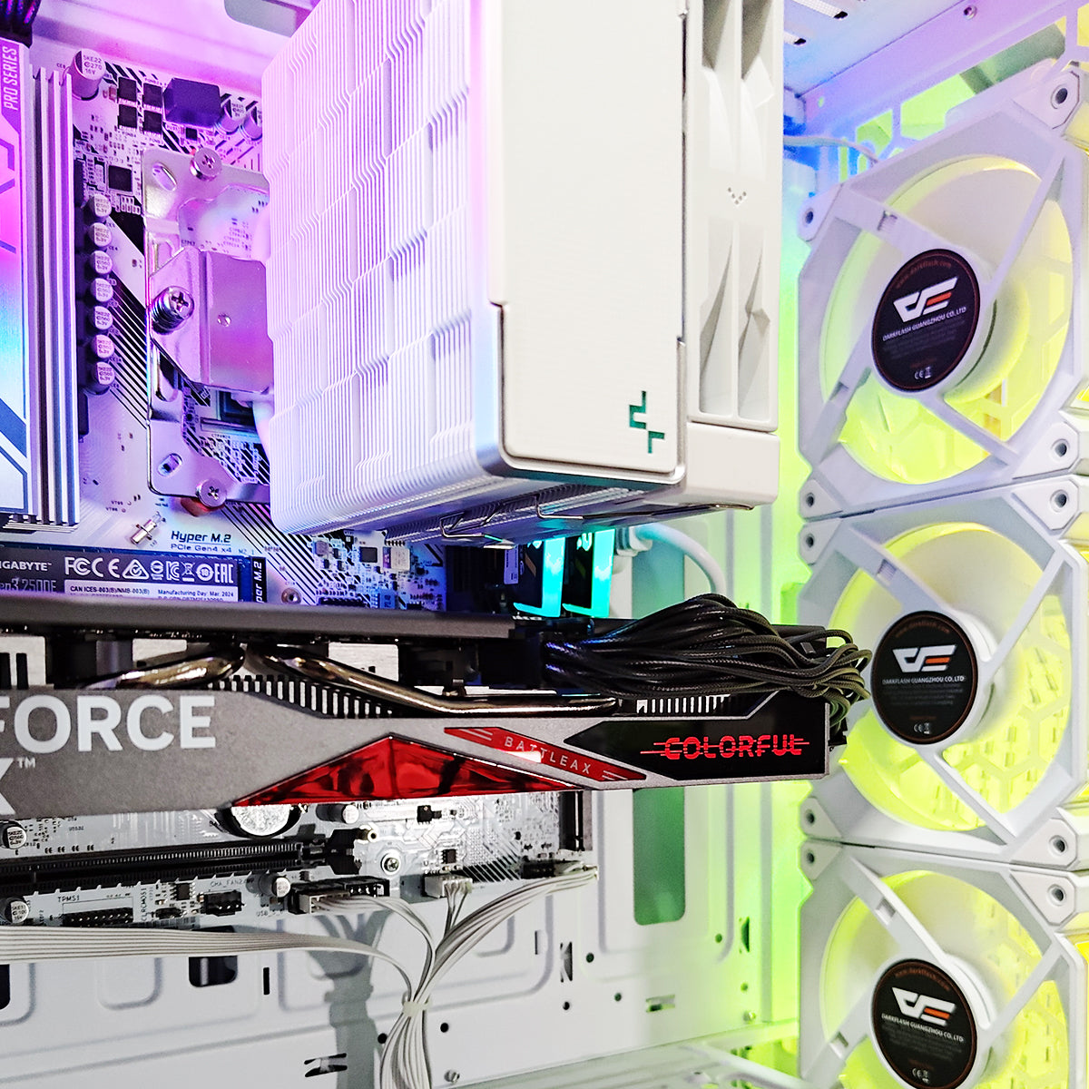 Alpha Vesta White Desktop Gaming PC | AMD Ryzen 5 5500 | 16GB (2x8GB) RAM | 500GB SSD | RTX 4060 | Windows 11 Pro