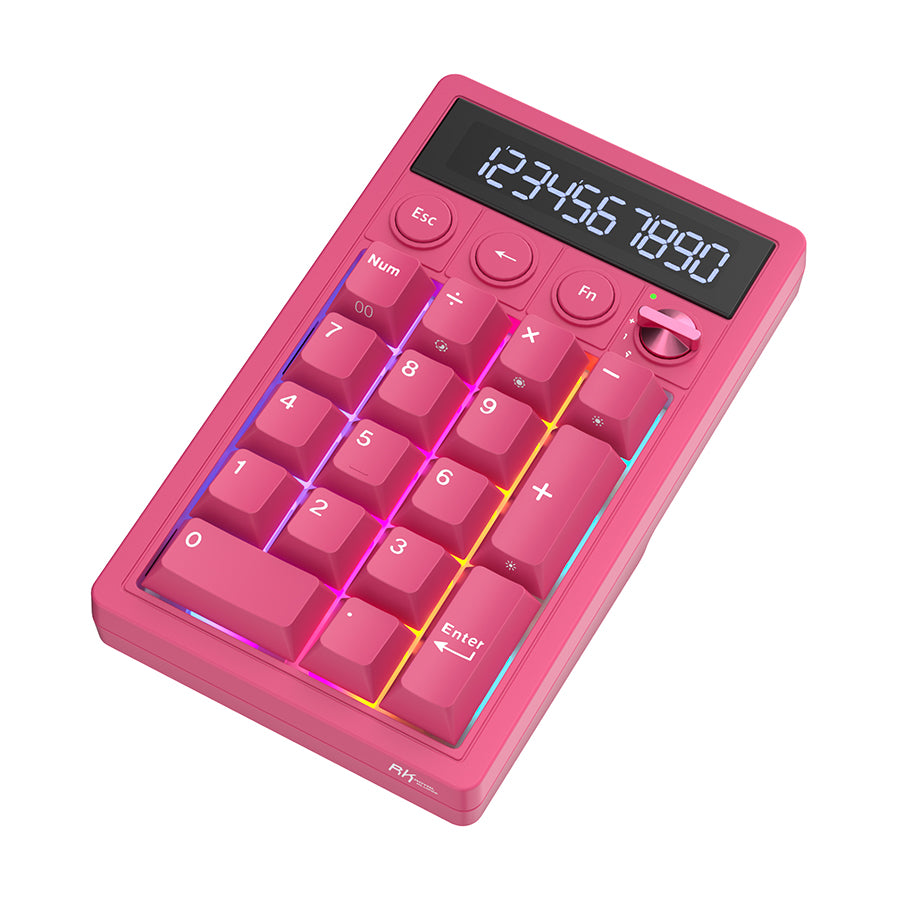 Royal Kludge M20 Tri-Mode RGB Numeric KeyPad & Calculator Berry Red