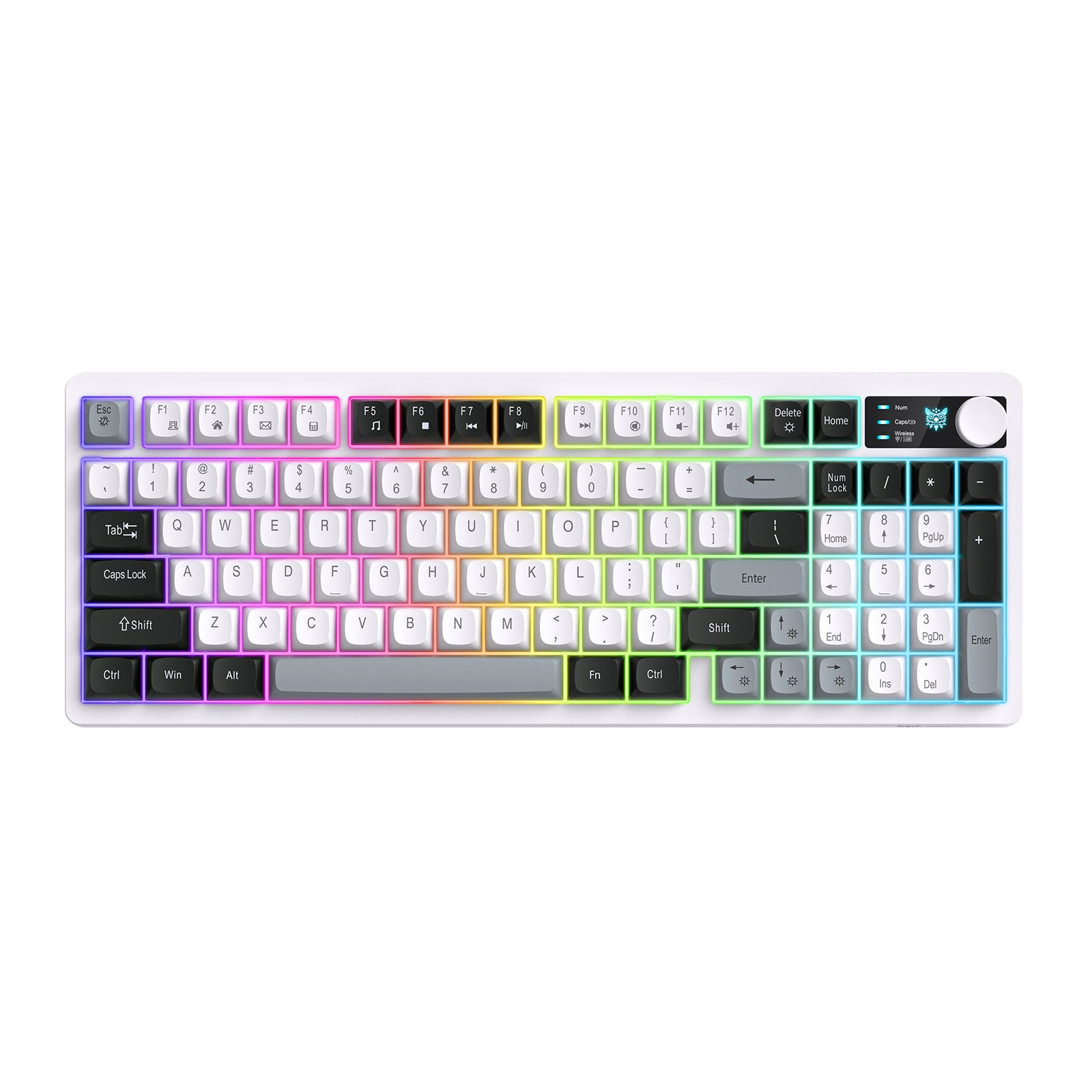 Onikuma MT902 Tri-Mode RGB 95 Keys Membrane Keyboard