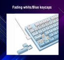 E-Yooso Z-94J Tri-Mode RGB 94-Keys Hot-Swappable Mechanical Keyboard White/Blue