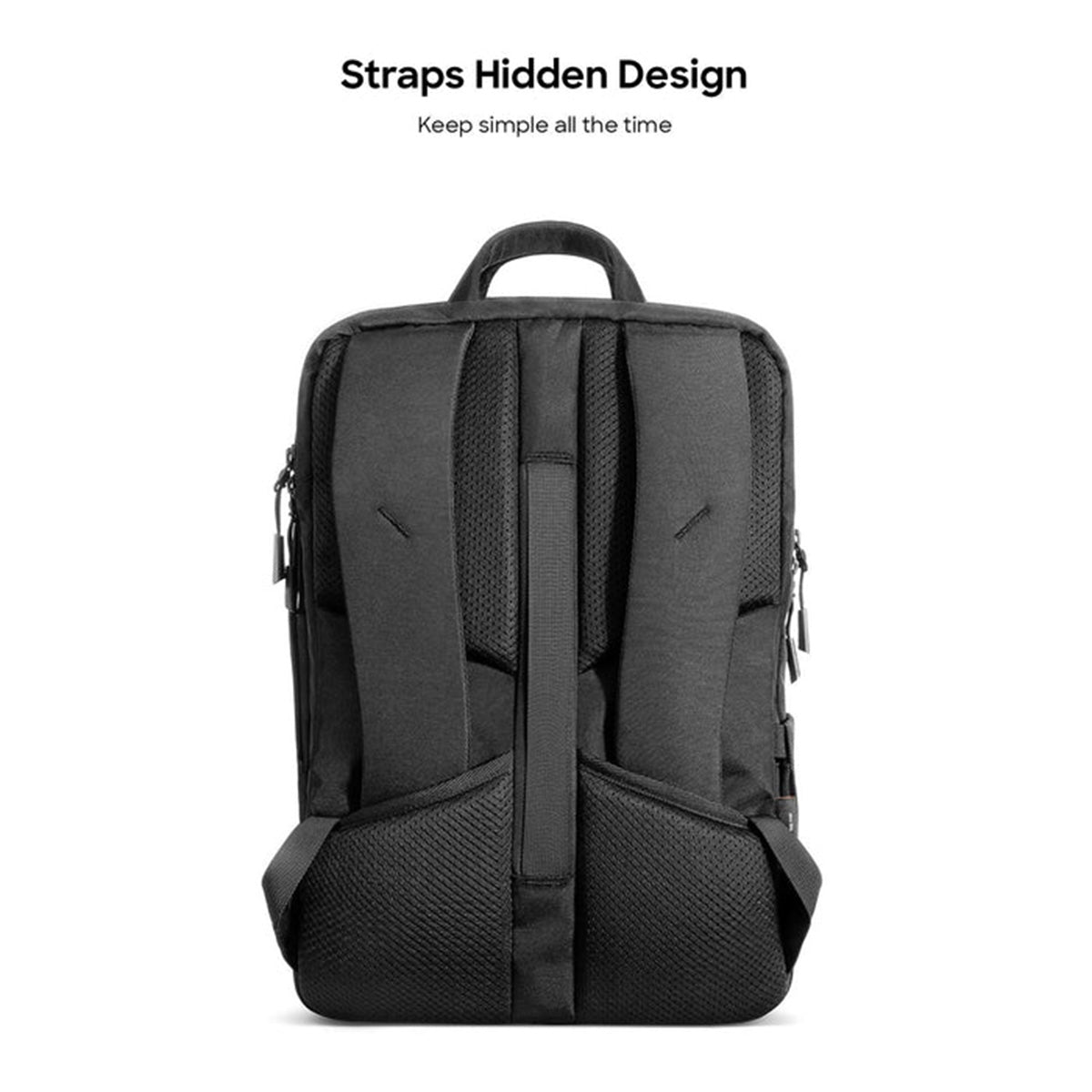 Tomtoc Navigator-T71 15.6" 24L Premium Urban Laptop Backpack (Black) (T71M2D1)